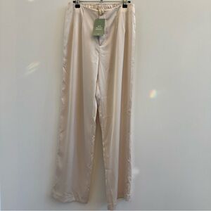 H&M Cream Satin Pants